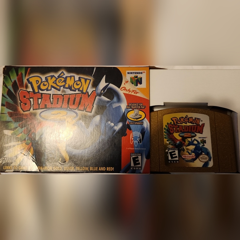 Nintendo 64 gold pokemon stadium 2